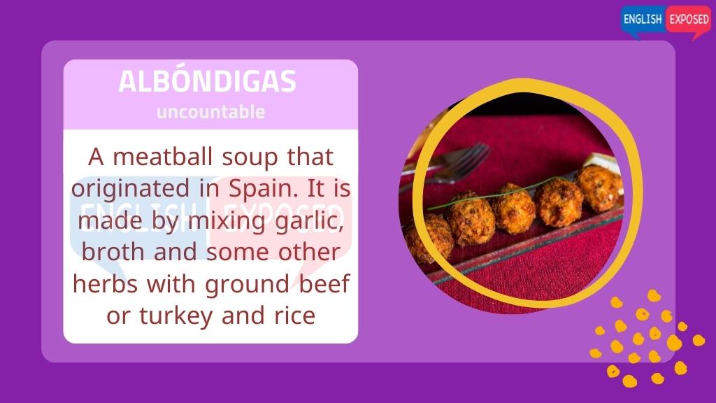 ALBÓNDIGAS-Foods-That-Start-With-A