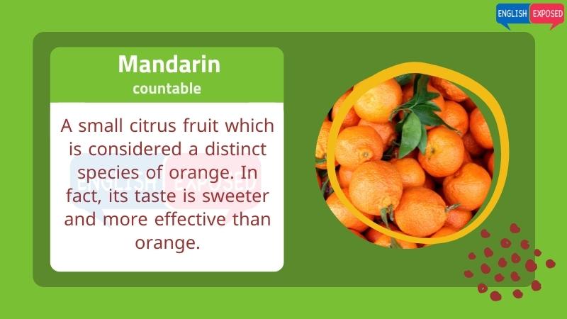 Mandarin-Food-List