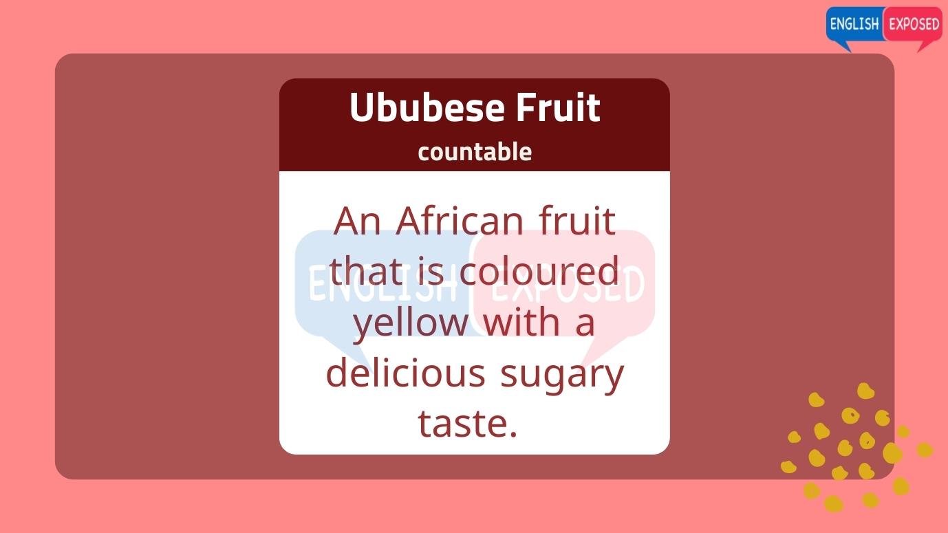 Ububese-Fruit-Foods-that-start-with-u